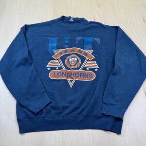 Vintage 80s UT Texas Longhorns Artex Graphic Sweatshirt‎ Mens Large USA Made